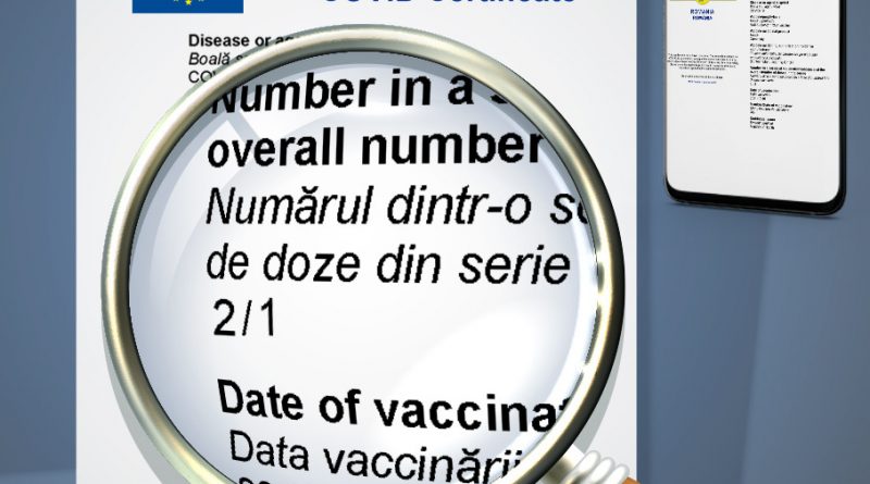 Implementarea noilor marcaje pe certificatele digitale COVID