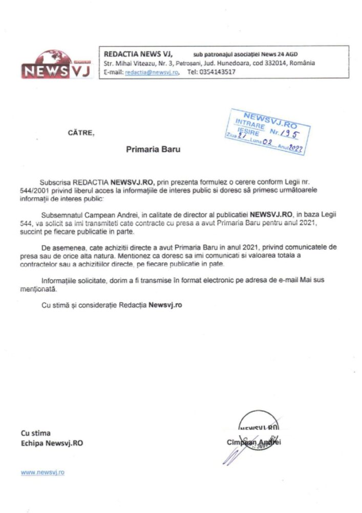 Primaria comunei Baru, in curs page