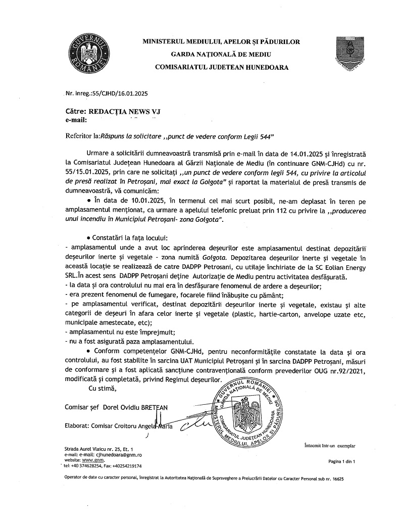 Raspuns solicitare leg 544 NEWS VJ page
